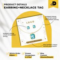 Gambar Kertas Display Anting Dan Kalung Custom - Tanpa Laminasi, 6x6 dari Dadicepet undefined 2 Tokopedia