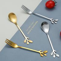 Gambar Sendok Emas Daun Korea Dessert Aesthetic Spoon - sendok silver dari Seduh Pertama undefined 4 Tokopedia