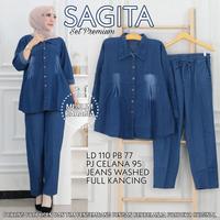 Gambar SETELAN WANITA SAGITA LD 110 UNTUK BERAT BADAN 50 SAMPAI 70 KG dari LADYBOS undefined 1 Tokopedia