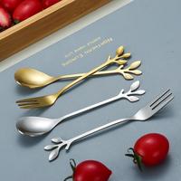 Gambar Sendok Emas Daun Korea Dessert Aesthetic Spoon - sendok silver dari Seduh Pertama undefined 2 Tokopedia