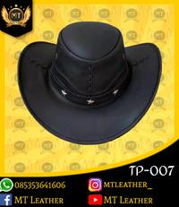 Gambar Topi Kulit Asli Garut Koboy TP-007 MT Leather - Hitam dari MT Leather undefined 1 Tokopedia