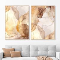 Gambar Hiasan Dinding 80x57cm 40x57cm Ruang Tamu Abstrak Cream Minimalis - AC (1), 40x57cm (KIRI) dari DVLiving undefined 1 Tokopedia