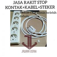 Gambar JASA RAKIT STOP KONTAK STEKER KABEL dari JAWARA.LISTRIK undefined 1 Tokopedia