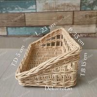 Gambar keranjang rotan wadah seserahan tempat hantaran pesta untuk pernikahan dari dekorrotan undefined 3 Tokopedia