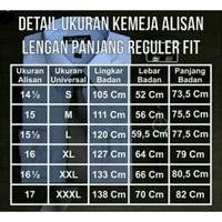 Gambar Kemeja Alisan Putih & Hitam Polos Lengan Panjang Reguler Fit Original - Putih, 15,5 dari Afif fashion undefined 5 Tokopedia