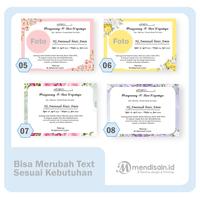 Gambar Kartu Ucapan tahlil - Kartu Mengenang 40/100 Hari wafat - 10 x 7,5, Art Carton dari Mendisain Printing undefined 4 Tokopedia