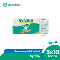 Gambar Synbio 30kapsul - Suplemen Pencernaan Prebiotik Probiotik dari Klikdokter Official Store undefined 1 Tokopedia