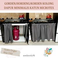 Gambar Gorden/hordeng/korden kolong dapur minimalis polos katun microtexpart3 - wardah soft, 100X100 dari Sewlovely91 undefined 1 Tokopedia