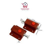 Gambar Grendel Tekan Otomatis Coklat Pengunci Pintu Slot GP-27 Brown dari Diamond Baru Fittings undefined 3 Tokopedia