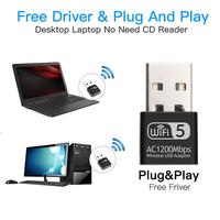 Gambar REALTEK Dual Band 5GHz & 2.4GHz Mini USB WiFi Adapter 802.11AC dari CTR Group undefined 2 Tokopedia