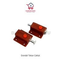 Gambar Grendel Tekan Otomatis Coklat Pengunci Pintu Slot GP-27 Brown dari Diamond Baru Fittings undefined 1 Tokopedia