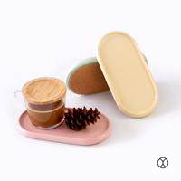 Gambar Terra Double Coaster / Tatakan Gelas / Alas Gelas / Tray (Color) - Kuning dari Concreate living undefined 2 Tokopedia