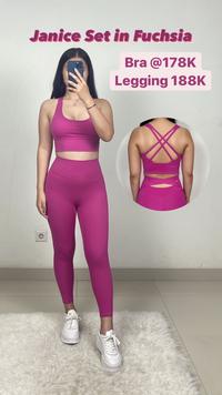 Gambar Janice Set Sport Bra Dan Legging Atau Setelan Baju Olahraga Wanita Nylon Spandex - Yellow, S (LEGGING) dari TICTACSPORTSWEAR undefined 3 Tokopedia