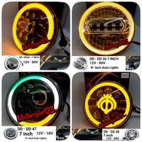 Gambar Head lamp Daymaker Lampu depan led 7 inch R-TECH AUTOLIGHT Universal dari Motorsport23. undefined 2 Tokopedia