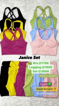 Gambar Janice Set Sport Bra Dan Legging Atau Setelan Baju Olahraga Wanita Nylon Spandex - Yellow, S (LEGGING) dari TICTACSPORTSWEAR undefined 5 Tokopedia