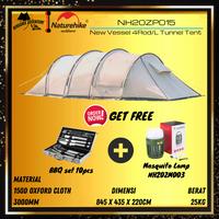 Gambar Tenda Cloud Tunnel 4ROD/L Naturehike With Skirt Glamping NH20ZP015 dari Bersama Adventure undefined 1 Tokopedia