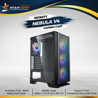 Gambar Casing Infinity Nebula V4 Tempered Glass - ATX mATX Gaming Case - Hitam dari Starcomp Purwokerto undefined 1 Tokopedia