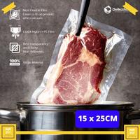 Gambar PLASTIK VACUUM BAG POLOS EMBOSS VACUM VAKUM SEALER DELKOCHOICE - BENING EMBOSS, 17CM x 25CM dari MJR297 undefined 1 Tokopedia