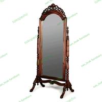 Gambar standing mirror cermin berdiri kayu jati pigura goyang cermin goyang - salak tua dari santeak furniture undefined 1 Tokopedia