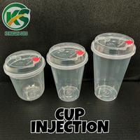 Gambar Gelas Thinwall Cup PP Injection 500ml 16oz (Cup+lid+stopper) PREMIUM dari Kemasan Solo undefined 2 Tokopedia