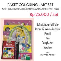 Gambar Paket souvenir bingkisan alat tulis mewarnai lengkap dan murah - PAKET A dari linagifts undefined 1 Tokopedia