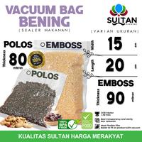 Gambar Plastik Vacuum Bag 15x20cm POLOS / EMBOSS Vacum Vakum Sealer / Satuan - Polos dari Sultan Packing undefined 1 Tokopedia