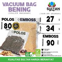 Gambar Plastik Vacuum Bag 27x34cm POLOS EMBOSS SEALER DELKOCHOICE SATUAN - EMBOSS dari Sultan Packing undefined 1 Tokopedia
