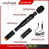 Gambar Advance Mic Professional Wireless Microphone Single MIC-101 dari Advance DIgitals Store undefined 3 Tokopedia