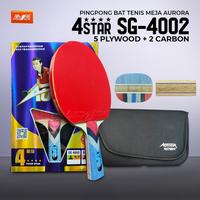 Gambar Bat Pingpong Tenis Meja Aurora 4 Star SG 4002 Carbon FL Original - FL dari Gema Sports undefined 1 Tokopedia