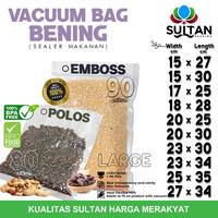 Gambar Plastik Vacuum Bag 15x20cm POLOS EMBOSS Vacum Vakum Sealer DELKOCHOICE - Polos 80mic dari Sultan Packing undefined 2 Tokopedia