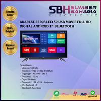 Gambar AKARI AT-5550B LED 50 USB MOVIE FULL HD DIGITAL ANDROID 11 BLUETOOTH dari SumberBahagiaElectronic467 undefined 1 Tokopedia