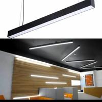 Gambar Hanging Lamp Office Kosongan T8 2 Lampu Balok Gantungan TL T8 2 Lampu - KAP1LAMPU HITAM dari Mulia Mas Electrindo undefined 4 Tokopedia