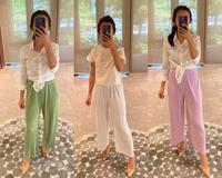 Gambar Celana Kulot Plisket Lidi Kecil Premium Summer Highwaist - Black dari Aozora Collection shop undefined 1 Tokopedia
