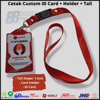 Gambar Cetak ID Card Custom Lengkap (Card + Holder + Tali) / Cetak Name Tag - Hijau, Lengkap dari 88 Digital Percetakan undefined 1 Tokopedia