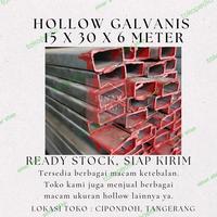 Gambar Besi Hollow Galvanis 15 x 30 tebal 1 mm Panjang 6 Meter dari sinar atap undefined 1 Tokopedia