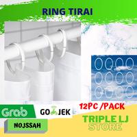 Gambar Ring Tirai Kamar Mandi Plastik Model Bulat Putih cantolan Horden dari Triple LJ Stores undefined 1 Tokopedia