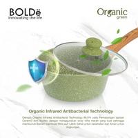 Gambar sauce pan bolde 18 cm organic green + tutup kaca dari Cede raya undefined 2 Tokopedia