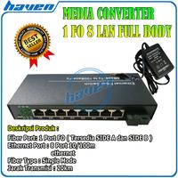 Gambar FIBER OPTIC MEDIA CONVERTER ETHERNET 1 FO 8 LAN RJ45 PORT 10/100BASE - SIDE B dari CCTV HAVEN undefined 1 Tokopedia