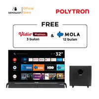 Gambar POLYTRON LED SMART Androidtv with Soundbar 32inch PLD 32BAG9953 dari SEKAWAN AC undefined 2 Tokopedia