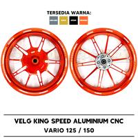 Gambar Velg King Speed Vario 125 / 150 KingSpeed Aluminium CNC - Abu-abu dari Ala - Ala Shop undefined 1 Tokopedia