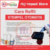 Gambar Cetak Stempel Otomatis Bentuk Oval Panjang | Stempel Bisa 1-5 Warna - 1 Warna, 20x33mm dari Hrj-Impedia Print undefined 2 Tokopedia
