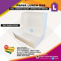 Gambar LUNCH BOX PAPER IVORY ECO FOOD GRADE - M PUTIH dari LakuonPaperBox undefined 4 Tokopedia