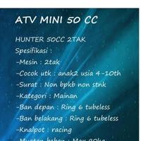 Gambar Atv mini 50cc hunter airbrush dari moto jaya motor undefined 5 Tokopedia