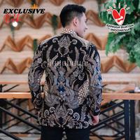 Gambar Baju Batik Pria Terbaru Lengan Panjang Kantor Modern Jayabaya XXL - S dari galeriibun undefined 4 Tokopedia