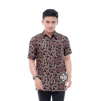 Gambar Kemeja Batik Pria Murah Lengan Pendek | Baju Batik Pria | Kemeja Pria - Petir, L dari Batik Iskandar undefined 5 Tokopedia