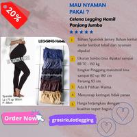 Gambar Legging Hamil JUMBO - Hitam dari Grosir Kulot Legging undefined 4 Tokopedia