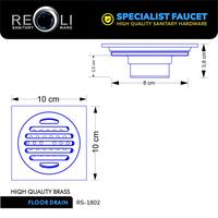Gambar Floor Drain Strainer Saringan Got Kamar Mandi Anti Bau Chrome RS-1802 dari Reoli Sanitary Ware undefined 5 Tokopedia