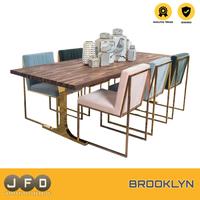 Gambar Meja Makan Set Stainless Brooklyn Dining Set Aesthetic dari JFD JEPARA undefined 1 Tokopedia