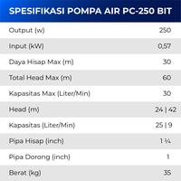 Gambar Pompa Air Sumur dalam / Jetpump Shimizu PC-250 BIT dari Mandiri Ria undefined 3 Tokopedia