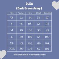 Gambar Olea Jeans in Dark Green Army - Highwaist Cargo Army Jeans - S dari Kaela Collection undefined 2 Tokopedia